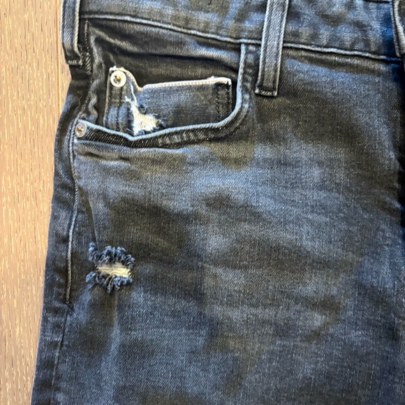 Anthropologie Pilcro $148 The Relaxed Straight Jeans 27/4 Washed black mid rise - Picture 5 of 16